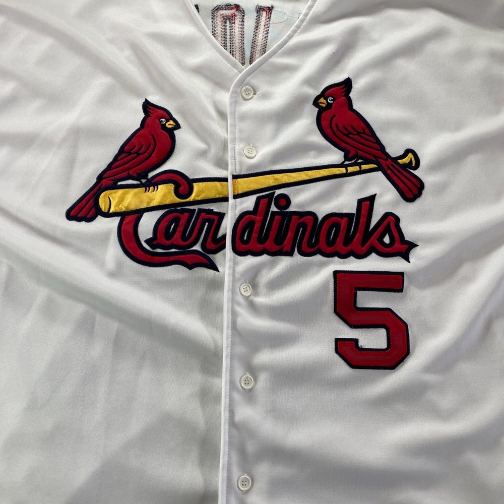 Mitchell & Ness Baseball Jersey Shirt Mens Adult 56 White St. Louis Cardinals - Picture 4 of 12
